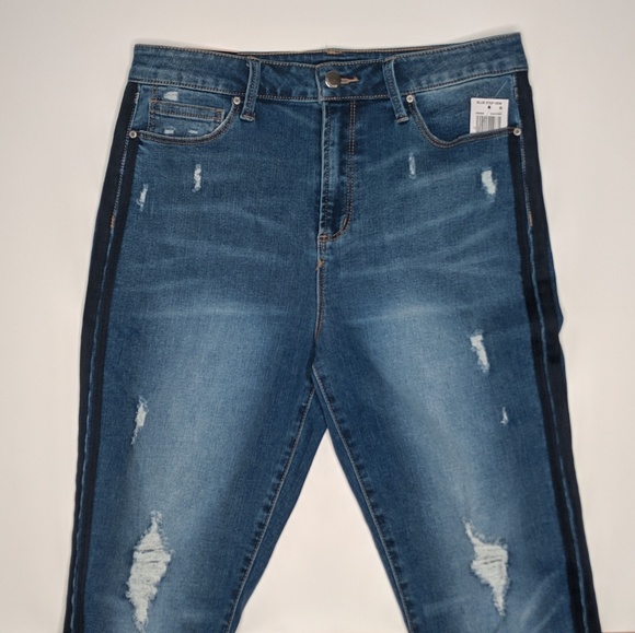 Tinseltown High Rise Skinny Distressed Jeans NEW - Picture 5 of 8